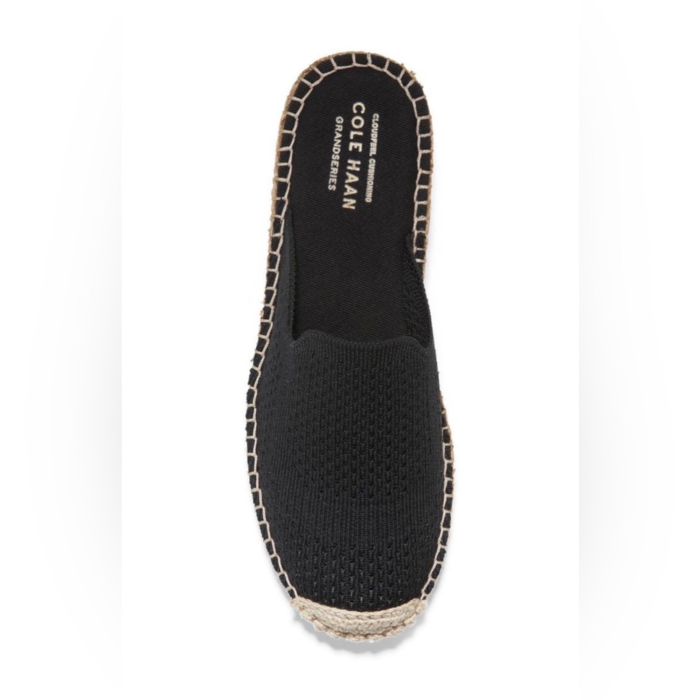Cole Haan Womens Cloudfeel Black Kint Espadrilles Shoes Mules Slides - Picture 4 of 11